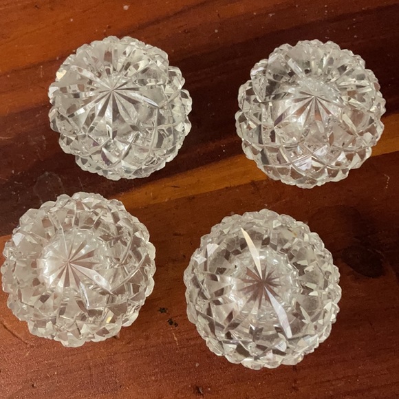 Vintage cut crystal candle holders - Picture 3 of 6